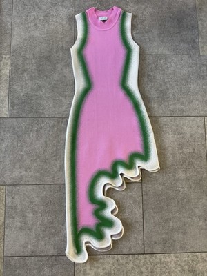 PH5 Brooklyn Wavy Dress in Pink & Green - Size Small See Description