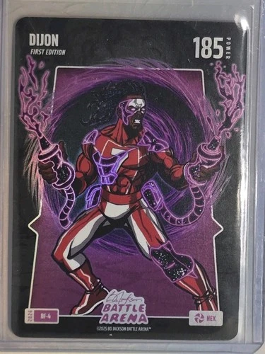 2026 Bo Jackson Battle Arena Dijon Bijan Robinson Hex Battlefoil 185 Power SSP
