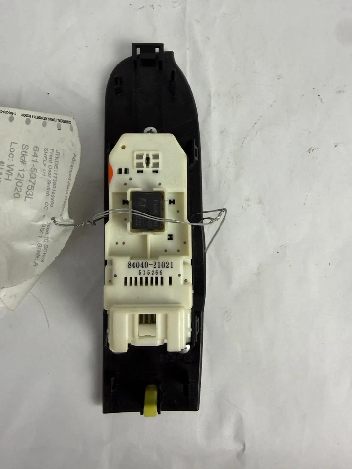 Interruptor de control de ventana maestra del lado del conductor delantero izquierdo Scion TC 2005-2010 OEM Foto 3 de 4