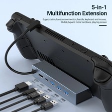 5-in-1 USB-C Docking Station: 4K60, 100W PD, 3x USB 2.0