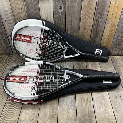 2X Wilson nCode N6 Oversize 110sq Tennis Rackets Racquets 4 3/8'' Grip w/ Covers