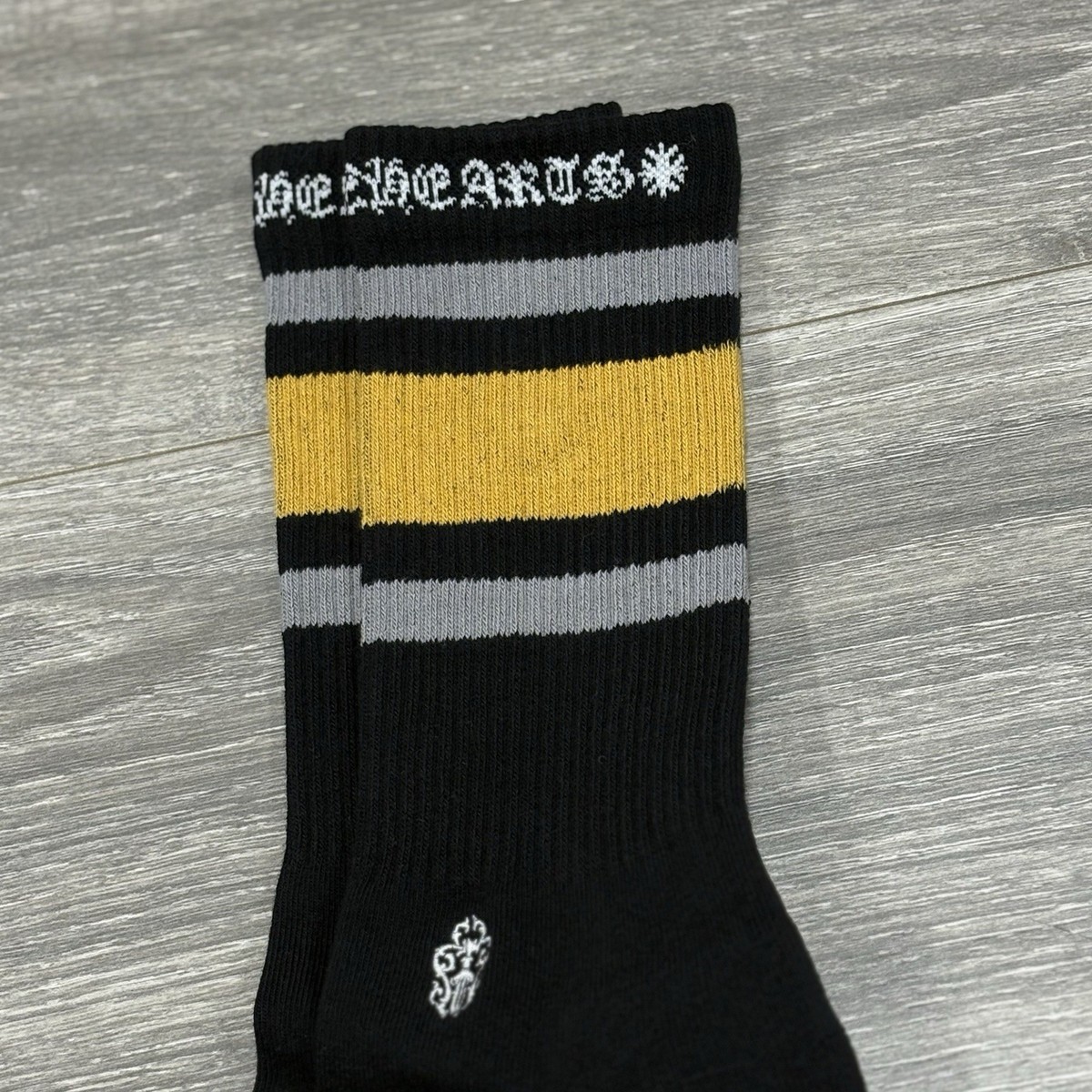 Size Large (9-13 US) - Chrome Hearts Sport Socks ' Black ' | NEW