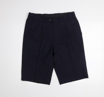 Tailored Image Chino Shorts Herren Blau 36 Regular Plissee