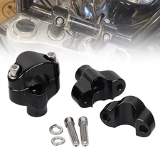 1.65"Tall Handlebar Risers Clamp For Harley Dyna Street bob Low Rider Wide Glide