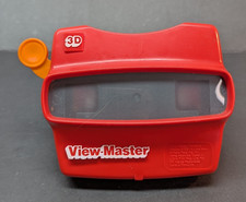 Vintage 1980s View Master 3D Toy Red Viewmaster Orange Lever TYCO Oregon USA