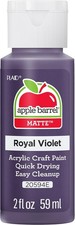 Apple Barrel Acrylic Paint in Assorted Colors 2 oz , 20594, Royal Violet