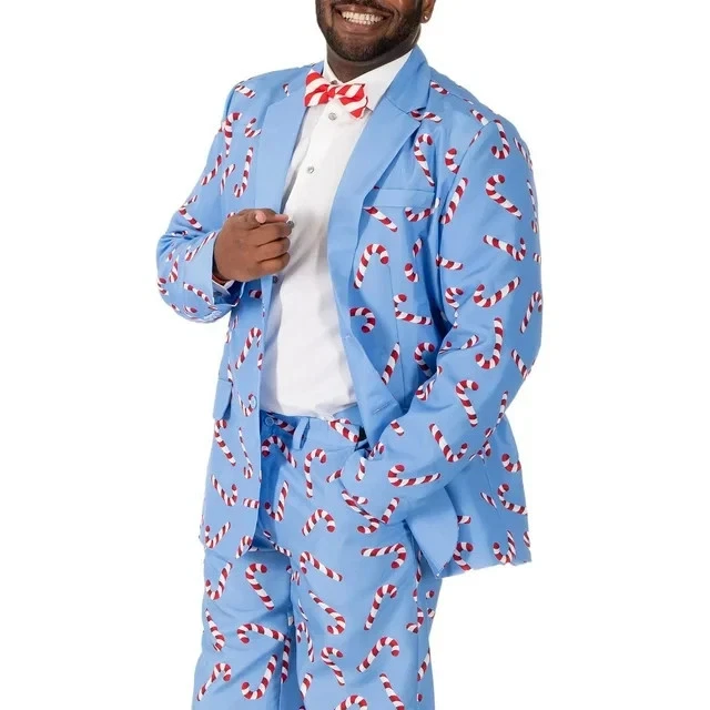 DEC 25TH Men's 3-Piece Light Up Holiday Suit Size XL Americane Dream Blue - Image 3 of 4