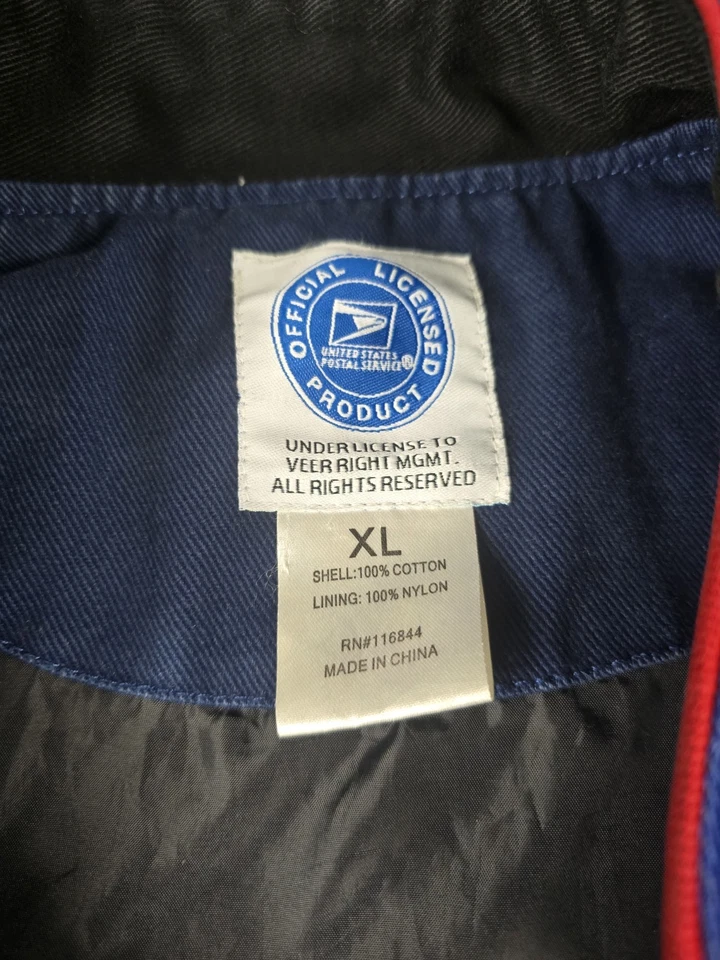 Chaqueta de Carreras NASCAR Vintage Servicio Postal de los Estados Unidos Talla XL USPS X-Large Foto 4 de 4