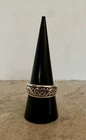 Vintage Sterling Silver 925 Ring with intricare Scrollwork Sz 9  6g