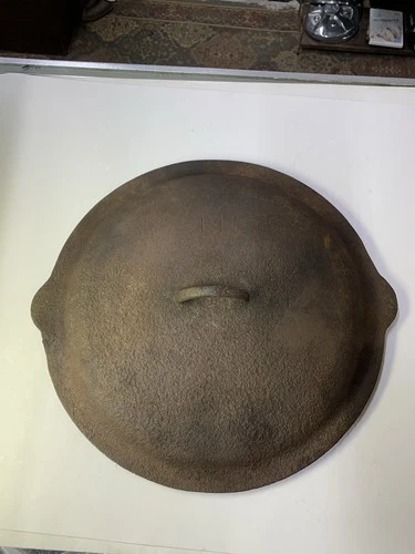 Large Cast Iron No. 14 Lid Top  Cooking Campfire Lodge?READ DESCRIPTION