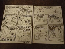 2-Original Comic Gag By Duck Edwing - Masked Pontiff & Altar Boy