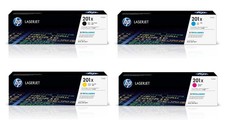 NEW HP 201X High Yield Toner Set Black,Magenta,Cyan,Yellow - Pack Of 4