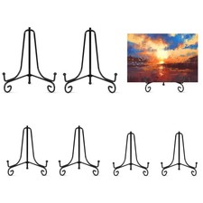 6 Pack Plate Stands For Display 4 Inch, 6 Inch, 8 Inch , Plate Holder 3 Size...