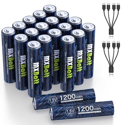 AAA Akkus USB C Wiederaufladbar 1200mWh