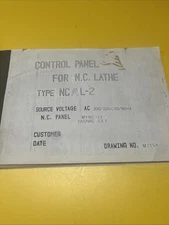 🇺🇸MORI SEIKI AL-2 CNC LATHE YASNAC LX1 AL-2 ELECTRICAL MANUAL