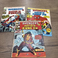 Marvel Comic Books The Avengers Master of Kung Fu  1974 No. 46 47 48 