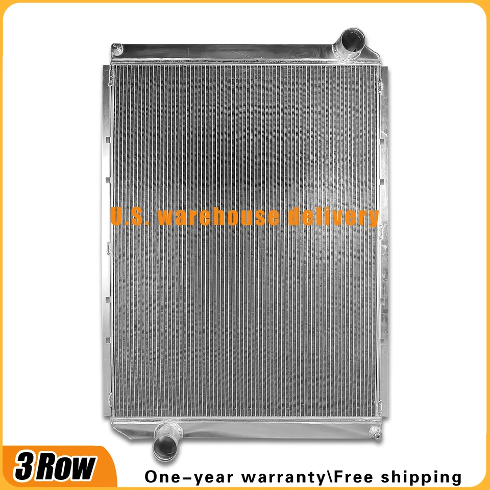 Aluminum Radiator for Ford Aero Max Louisville LA LT LS LNT LLA 9000 8513 3Rows Foto 3 de 4
