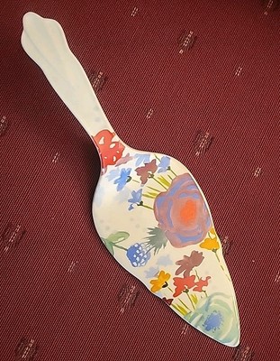 The Pioneer Woman Spring Celia Linen Ceramic Pie Cake Server Stoneware