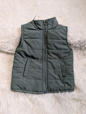 Carter's Pale Green Quilted Puffer Vest With Sherpa Lined Collar 18 Months