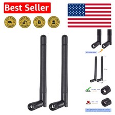 High-Performance RP-SMA Antenna 2-Pack for Improved WiFi  Video Surveillance