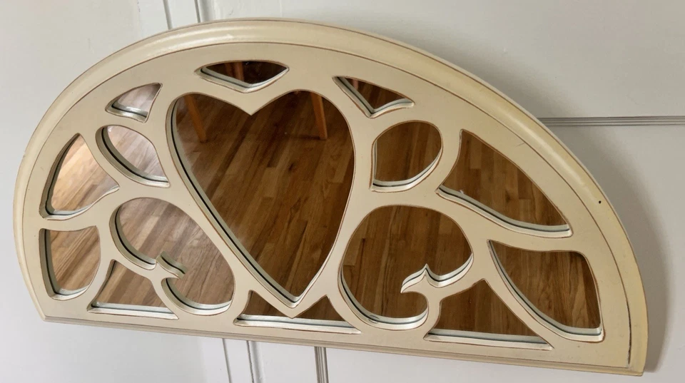 Colonial Half-Moon Over-Door Lunette Mirror with Rustic Finish - Image 2 of 4