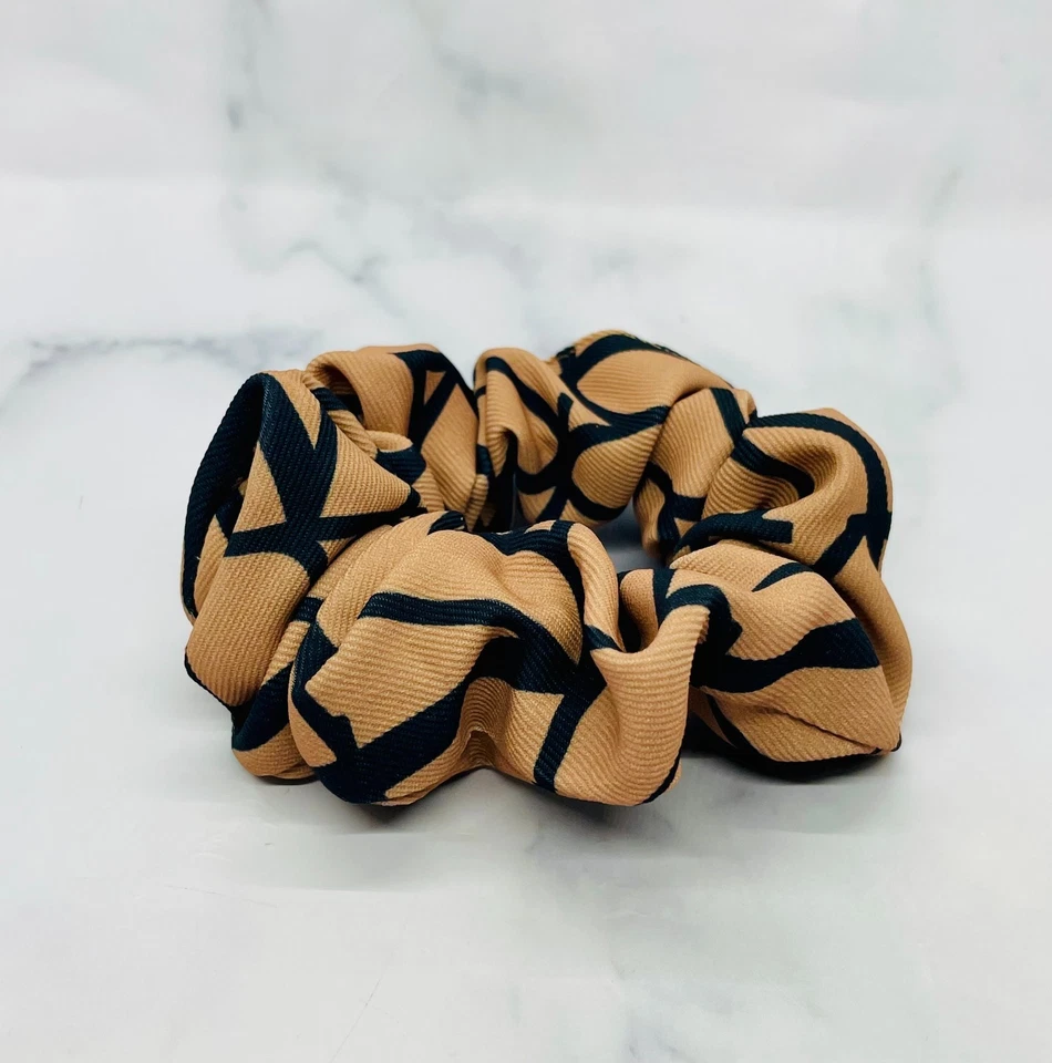 Auténtico cabello crujiente estampado bronceado VALENTINO V - usado / LT5575 Foto 3 de 4