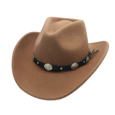 Western Wollfilz Cowboy Hut für Herren - klassisch American Rodeo Vintage Style