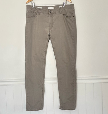 Brax Men's Hi Flex Chuck Pants Modern Fit Size 40/33.5 Casual Comfy Neutral *E26