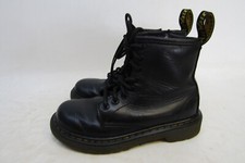 Dr Martens Little Kids Youth Sz 12 M Black Leather Zip 8 Eye Ankle Boots