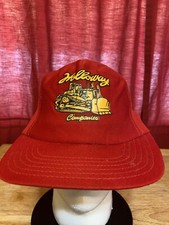 VTG Haloway Snapback Hat Red Made In USA Trucker 80s 90s Mens Bulldozer Foam Us