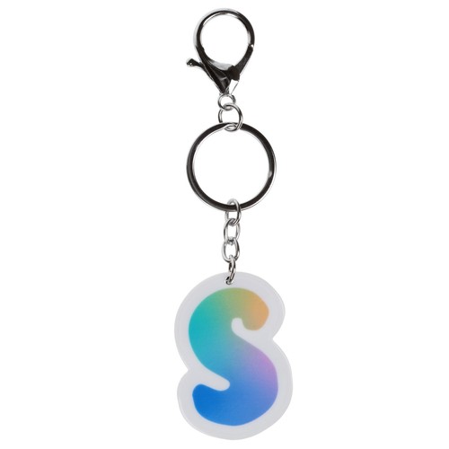 Alphabet Initial Keyring Kids Colourful Personalised Letter Name Tag Charm - Picture 37 of 51