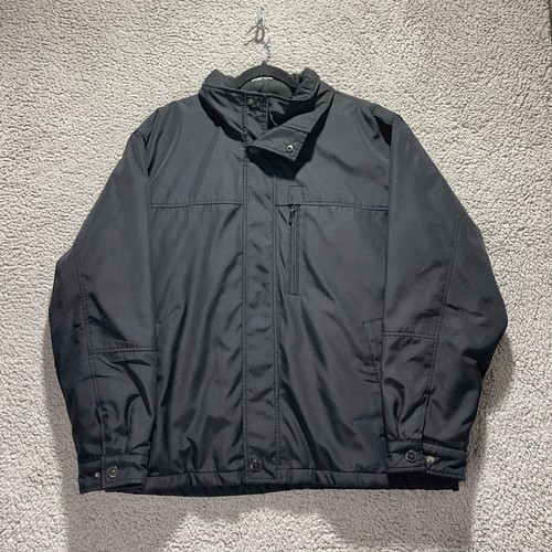 London Fog Jacke Gr. XL schwarz gesteppt Reißverschluss vorne super warm Oberbekleidung - Bild 1 von 8