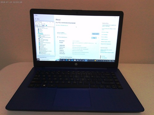 HP Stream 14-Ds0xxx AMD A4-9120e 1.50GHZ 4GB 64GB EMMC 14" LED Windows 10 Home - Picture 10 of 12