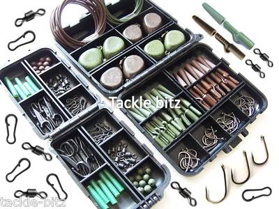 Carp Fishing Terminal End Tackle box set Weights safety clips For Hair Chod  Rigs | eBay.de