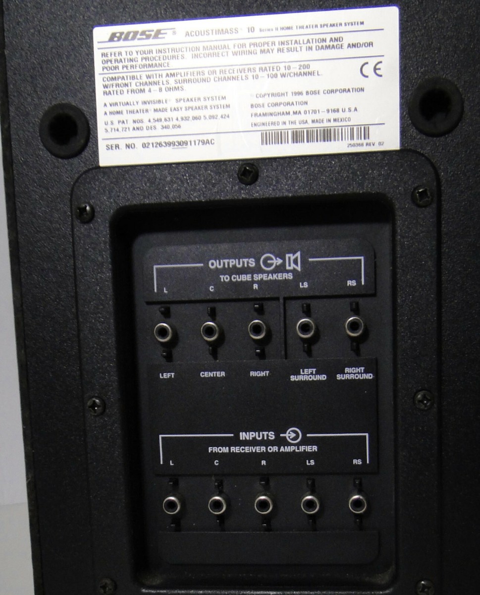 Bose Acoustimass10 Series Home Theater Speaker System 3