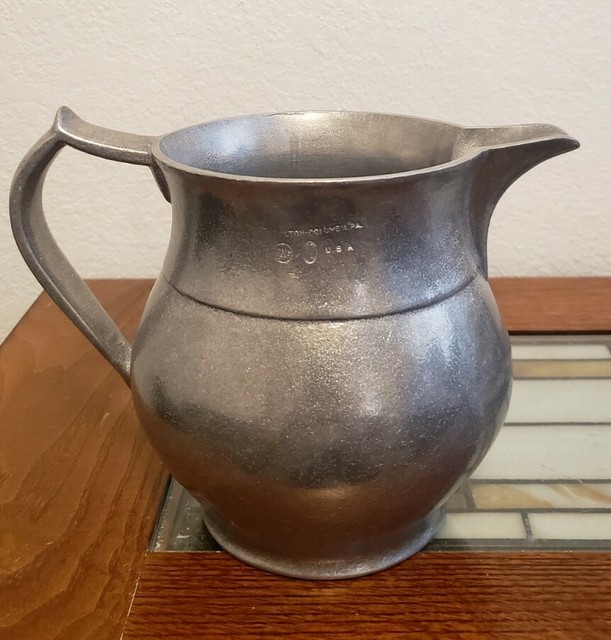 Wilton Columbia PA Pewter Pitcher Vintage 6” Deep eBay
