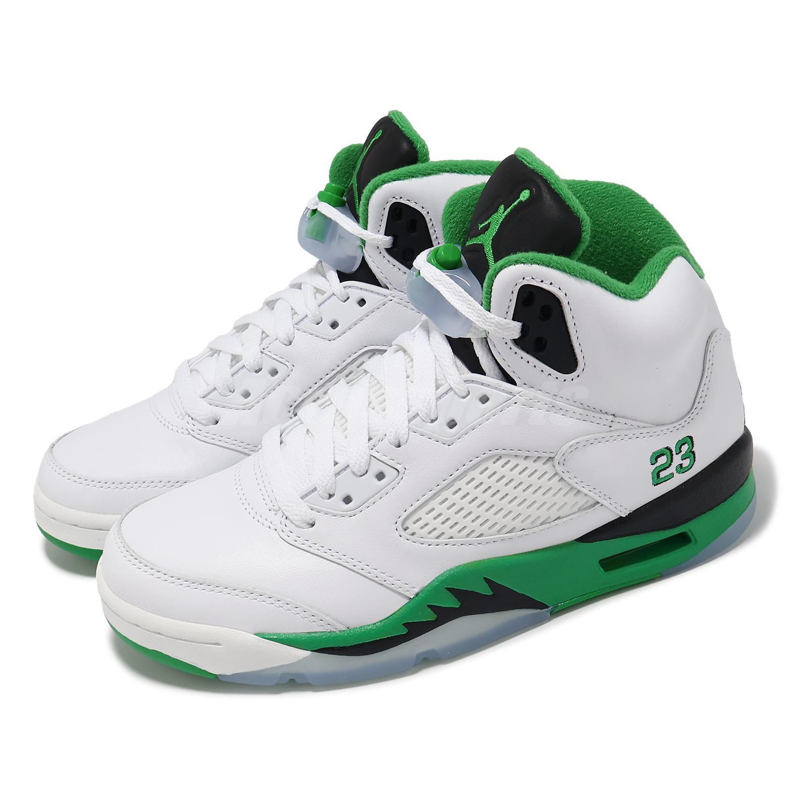 Женские повседневные кроссовки унисекс Nike Wmns Air Jordan 5 Retro AJ5 Lucky Green DD9336-103
