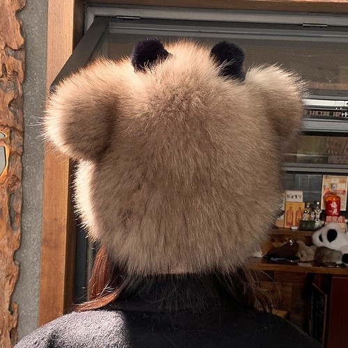 Women Real Fox Fur Hat Russian Ushanka Hat Trapper Hat Top Hat Warm Outdoor Cap - Picture 7 of 27