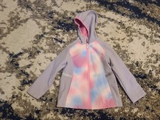 Free Country Girls Jacket Size 5/6 Multicolor Geometric Full Zip Hooded Lined