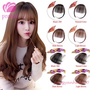 Thin Neat Air Bangs 100 Real Human Hair Bangs Clip In Fringe