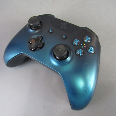 Microsoft Xbox One Wireless Controller Ocean Shadow Blue Gradient Design Gaming