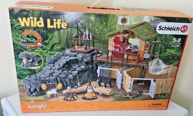 crocodile jungle research playset