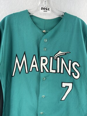 Vintage Starter Florida Marlins Sewn Jersey Mens L Teal MLB Miami Vintage Starter Florida Marlins Sewn Jersey Mens L Teal MLB Miami