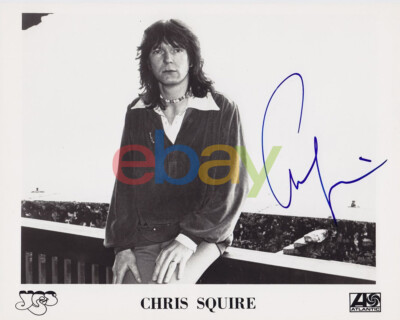 YES 8x10 Promo Photo FULLY SIGNED Chris Squire Jon Anderson Steve