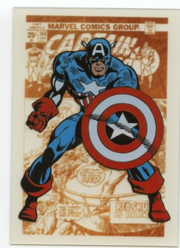 MARVEL GREATEST BATTLES GOLD GALLERY GC1 CAPTAIN AMERICA - Picture 1 of 1