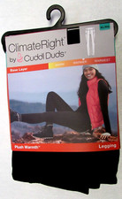 NEW Climate Right Cuddl Duds Women's XL Stretch Leggings Base Layer   Warmer