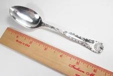 One 1884 Tiffany & Co. USA Wave Edge Pattern Sterling Silver 925 Teaspoon 6" L