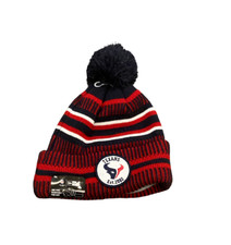 NWT NEW Houston Texans New Era Sideline Pom Beanie Hat Cap