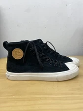 PF Flyers All American Hi Black Suede High Top Sneaker Shoes Mens 10.5 Womens 12
