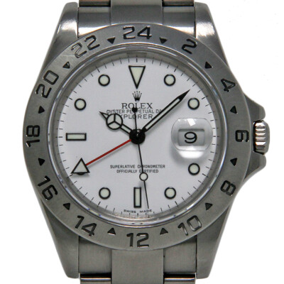 Rolex Explorer II 40mm White Dial Steel Automatic ''07 16570 2YEARWARRANTY #730-1